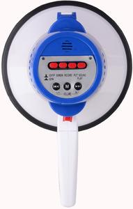 Megáfono plegable portátil de 10W de fábrica 2025 con batería recargable, música USB MP3 para uso comercial - Product Image 5