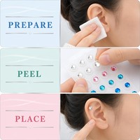 Kit de graines auriculaires pour le bien-être et la relaxation, couleur or, graines d'acupression, directement de l'usine