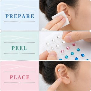 Kit de Semillas <span class=keywords><strong>Auriculares</strong></span> para el Oído, Color Dorado, para Bienestar y Relajación, Semillas de Acupresión, Directo de Fábrica - Product Image 5