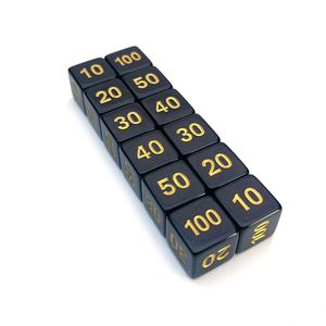ลูกเต๋า 6 หน้า สำหรับเกมกระดาน พิมพ์ลายตามสั่ง สีดำ รุ่น Ptcg พร้อมตัวบอกจำนวนเลือด ราคาโรงงาน - Product Image 1