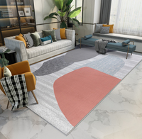 Moderner Maschinengefertigter 3D-Gedruckter Abstrakter Teppich Wohnzimmer-Dekoration 50x50cm 1 Stück Nylon Grau Rutschfest Waschbar