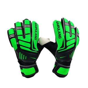 Guantes de Portero de Fútbol, Látex Flexible y Grueso, Antideslizantes, Cierre Elástico, Unisex, para Adultos, con Soporte de Entrenamiento, con Impresión - Product Image 3