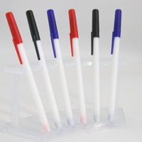 Budget classique Simple pas cher bas prix bi c marque stylo à bille bâton personnalisé, sérigraphie rouleau impression bâton stylo à bille