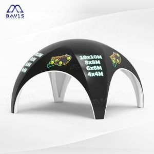 Tentes <span class=keywords><strong>de</strong></span> fête <span class=keywords><strong>de</strong></span> luxe noires <span class=keywords><strong>de</strong></span> grande taille, isolées, pour événements, 100 personnes, auvent gonflable étanche à l'air, tente gazebo - Product Image 1