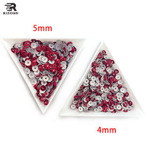 170 brut en vrac irisé lâche <span class=keywords><strong>paillettes</strong></span> 4mm tasse ronde <span class=keywords><strong>paillettes</strong></span> couleurs mélangées PVC broderie pour coudre bricolage Art artisanat vêtements - Product Image 6