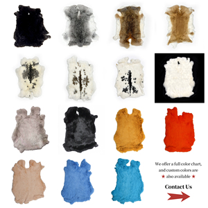 <span class=keywords><strong>Pelliccia</strong></span> di Coniglio Vera 45x35cm, Pezzo di <span class=keywords><strong>Pelliccia</strong></span> Naturale Ultra Morbida e Soffice per Cappelli, Pompon, Rifiniture di Abbigliamento, Decorazioni per la Casa e Artigianato - Product Image 4