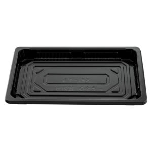 Venta al por mayor Premium desechable de dos piezas PS envases de plástico para sushi restaurante Sushi bandeja 12 oz / 360cc tapa transparente para alimentos fríos - Product Image 4