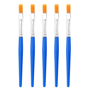 Yougou niños pintura nylon cabeza plana acrílico acuarela dibujo trazo puntiagudo pluma pintura arte pincel - Product Image 6