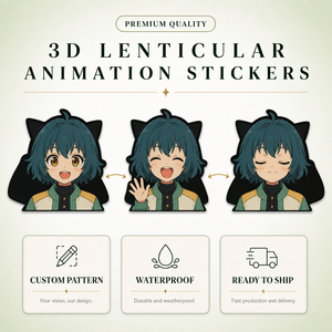 สติกเกอร์การ์ตูน 3 มิติ ลายเคลื่อนไหว ตกแต่งแบบอนิเมะ จำนวน 1400 ชิ้น วัสดุ PET กันน้ำ พิมพ์ลาย UV สำหรับตกแต่งรถยนต์ แล็ปท็อป ยี่ห้อ <span class=keywords><strong>Joyprint</strong></span> - Product Image 1