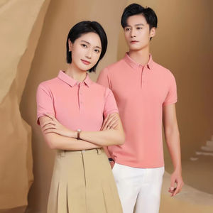 Camisas casuales de solapa de manga corta de Color sólido de secado rápido de alta calidad para hombres y mujeres con impresión de logotipo personalizado para camisetas <span class=keywords><strong>Polo</strong></span> - Product Image 5