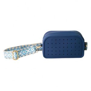 Unisex DIY Hole Water Resistant <b>Large</b> Capacity Coin Purse Fashion Zipper Silicone <b>Makeup</b> <b>Bag</b> With a Hanging Rope - Product Image 4