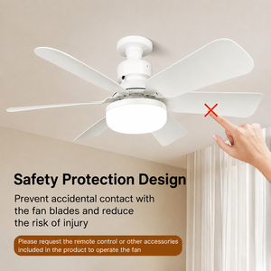 Modern LED 6 Blades Ceiling Fan with Light <b>Remote</b> <b>Control</b> Switch for Bedroom Living Room Decor ABS Material Indoor Use - Product Image 4