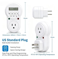 Enchufe Temporizador Digital Estándar de EE. UU. de 110 V, Programable con Ciclo de 7 Días, para Luz UV, Función de Apagado Automático, Enchufe Estadounidense