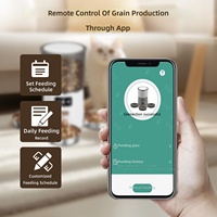 Distributeur automatique de nourriture pour animaux de compagnie 6L à trois bols, WiFi, pour chats et chiens, machine d'alimentation intelligente programmable pour maisons multi-animaux, vente en gros