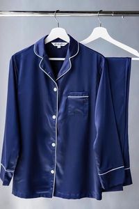 Ensemble de vêtements de nuit en soie de mûrier sur mesure fabriqué au Vietnam, manches longues, respirant, matériau écologique, service OEM ODM, étiquette privée - Product Image 3