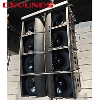 Haut-parleurs de sonorisation professionnels DSF-212B à double ligne de 12 pouces avec crossover intégré à large bande pour les grands événements