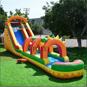 Gran <span class=keywords><strong>cascada</strong></span> de salto al aire libre <span class=keywords><strong>piscina</strong></span> inflable de un solo carril <span class=keywords><strong>y</strong></span> de doble carril, tobogán de agua seca <span class=keywords><strong>y</strong></span> húmeda, castillo hinchable Paraíso - Product Image 5