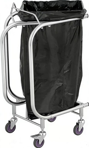 Premium <b>Bin</b> Bag Stand With 4Wheels <b>Silver</b> <b>Bin</b> Bag Holder - Product Image 3