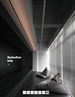 Applique murale LED linéaire minimaliste en aluminium, 3 températures de couleur, intensité variable, indice IP20, IRC90, angle de faisceau 100°, garantie 3 ans, pour chambre et couloir