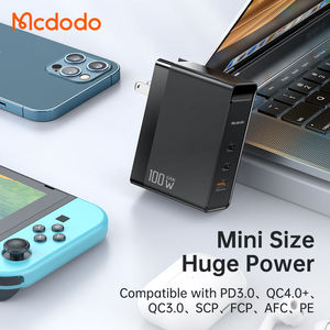 Mcdodo 100W High Power Type-C * <span class=keywords><strong>2</strong></span> + Usb Een Snelle Wandoplader Uk/Eu/Us Plug 100W Gan Pd USB-C Oplader Voor Mobiele Telefoon Voor Laptop - Product Image 4