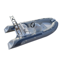 Bateau de pêche gonflable en fibre de verre PVC HYPALON de 3,9 m avec moteur hors-bord, certifié CE