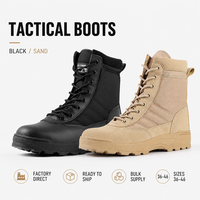 Bottes tactiques montantes pour hommes, chaussures de randonnée et d'entraînement d'extérieur, légères, respirantes, de sécurité et de sport, vente en gros