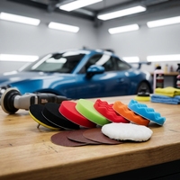 Lot de 12 tampons de polissage et de lustrage en mousse pour voiture, de 3 à 8 pouces, pour perceuse, vente en gros OEM ODM