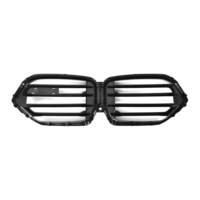 Grille avant de voiture neuve en ABS noir brillant avec bandes M, à lamelles simples, légère, pour X5 G05 LCI 2023-IN