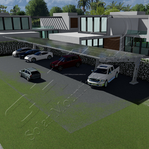 Soporte de montaje de cochera solar de sujeción para exteriores de calidad excepcional para ingeniería grande - Product Image 1