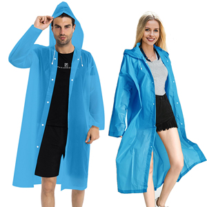 Imperméable en EVA avec impression de logo personnalisé, poncho de pluie, vestes de pluie de haute qualité, imperméables, réutilisables, recyclés, pour hommes - Product Image 6