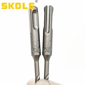 Ensemble de forets pour marteau perforateur SDS Plus, pointe en carbure YG8, double/simple rainure, acier 40Chrome de haute qualité, tarière pour forage de puits d'eau - Product Image 5