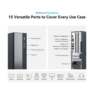 Blackview NEX60 <b>Mini</b> <b>PC</b> Intel Core 5 210H 16GB DDR4 512GB PCIe4.0 SSD Windows 11 Pro WiFi6 BT5.2 Dual 4K Display <b>Desktop</b> Compute - Product Image 6