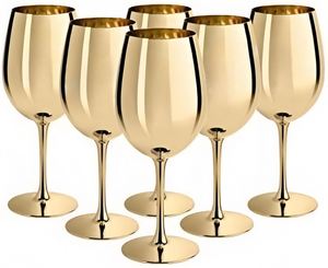 450 ml <b>Glasses</b> Golden <b>Glass</b> Box - Product Image 1