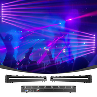 Barre de projecteurs mobiles DMX512 à 8 têtes 8x12W RGBW 4-en-1 pour scène, DJ, discothèque, événements et location