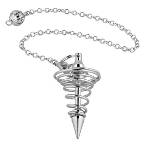 금속 <span class=keywords><strong>Dowsing</strong></span> 진자 점 Dower Reiki 치유 진자 체인 나선형 코일 포인트 명상 요가 균형 펜던트 - Product Image 6