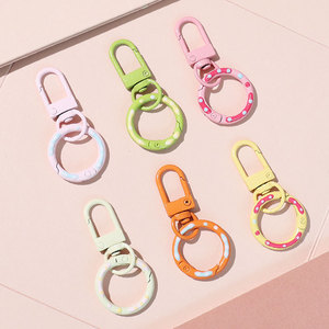 Llavero TYY con Anillo de Rosca en Forma de Donut, Color Caramelo, Aleación de Zinc, Accesorio de Joyería DIY - Product Image 2