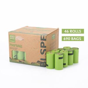 High Quality Eco-Friendly <b>Small</b> Size Dog Poop Bags Green <b>Compostable</b> Biodegradable Plastic Poo Bags Luxury Style - Product Image 1