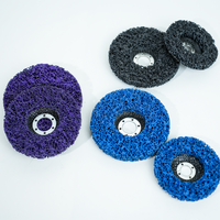 Disco Abrasivo MOPAI W880 de Alta Calidad, Disco de Láminas de Nylon de Cambio Rápido, Negro, Azul, Morado, 150 mm, Pulido, Garantía de 3 Años