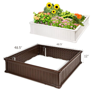 Jardin en plastique assemblé facile Durable classique <span class=keywords><strong>direct</strong></span> d'<span class=keywords><strong>usine</strong></span> de placage de grain de <span class=keywords><strong>bois</strong></span> pour le légume - Product Image 1