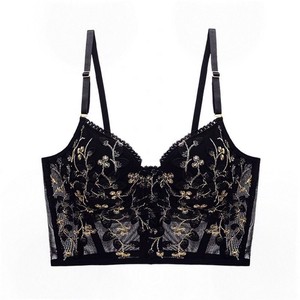 Camisole sexy en dentelle florale pour femme, respirante, tricotée, avec soutien-gorge intégré à armatures - Product Image 5