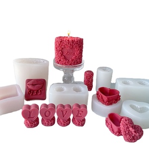 แม่พิมพ์ซิลิโคนรูปดอกกุหลาบ 3 มิติ สำหรับทำเทียนรูปจูบวาเลนไทน์ รู<span class=keywords><strong>ป</strong></span>ทรงริมฝี<span class=keywords><strong>ป</strong></span>าก สำหรับทำเทียนตกแต่งด้วยตัวเอง - Product Image 2