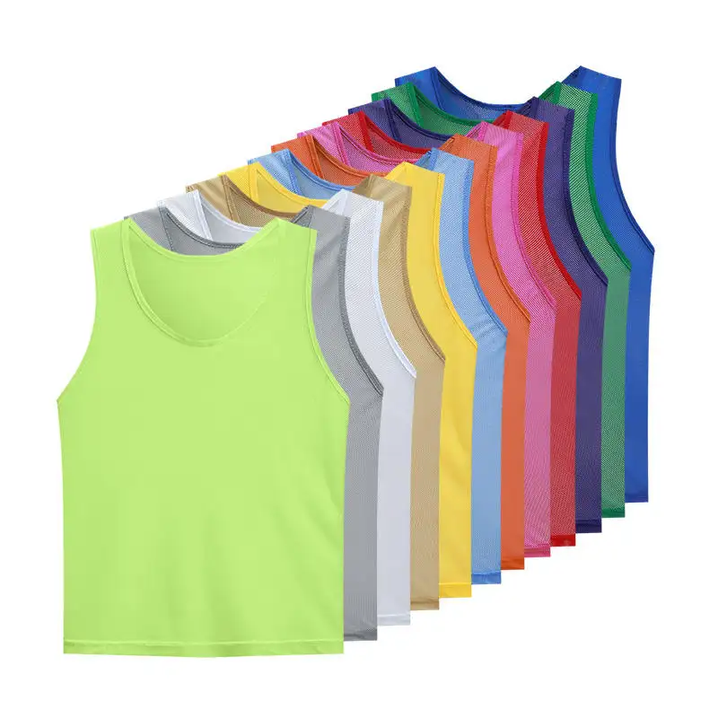 Cheap Custom Sports Mesh Pennies Rugby Football Training Vests Printing Soccer Training Bibs