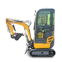 Pas cher Chine Construction Utiliser 1.5 tonnes Mini Bagger Machines de terrassement Excavatrice 1.5 t élite mini pelle avec accessoires