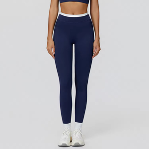 Leggings Sportivi da Donna di Alta Qualità a Vita Alta con Coulisse, Asciugatura Rapida, Leggeri, Gamba Svasata, in Spandex/Nylon per Fitness e Yoga - Product Image 2