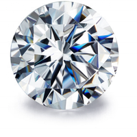 Pierres précieuses synthétiques certifiées IGI Dhanlaxmi de qualité supérieure, 3,00-3,99 ct, couleur G/H, taille brillant, 5,63-6,20 mm, pour investissement en bijouterie
