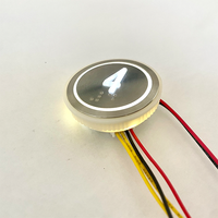 Panneau de boutons d'ascenseur à LED bleu et blanc au design moderne pour appartement, pièces de rechange pour boutons de pression
