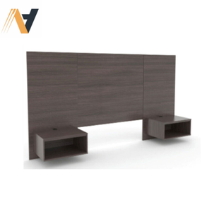 Cadre de lit simple en bois au design naturel moderne pour meubles de chambre d'hôtel 2024 - Product Image 3