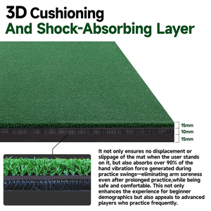 Tapete de Práctica de <span class=keywords><strong>Golf</strong></span> Grearth de 5x5 pies, con Inserto para Cualquier Posición, 4 Posiciones para Tees, Uso Comercial en Interiores y Exteriores - Product Image 4