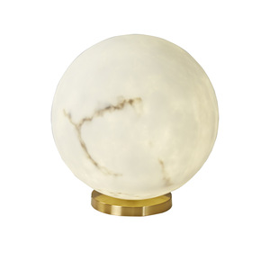 Faux Marble Table <b>Lamp</b> Led <b>Touch</b> Control 25x28 Cm Simple Design For <b>Bedside</b> Use - Product Image 5