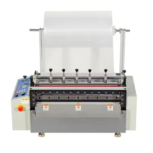 Non Woven Fabric PVC Roll To Sheet paper Cutting Machine Roll To Sheet Cutter for PU leather Nickel foil PE membrane